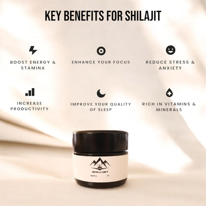Himalayan Shilajit Resin - Lab Tested 25G - ShilliJet
